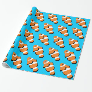 Cadeau Papier d'emballage de conception de poissons de