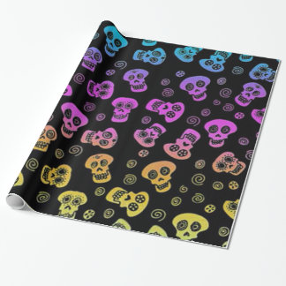 Cadeau Papier d'emballage de crâne