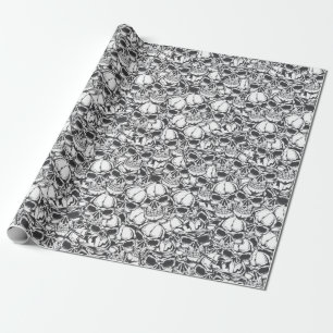Cadeau Papier d'emballage de crâne