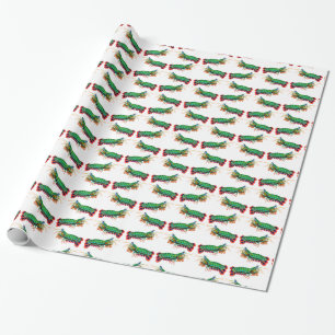 Cadeau Papier d'emballage de crevette de mante de paon