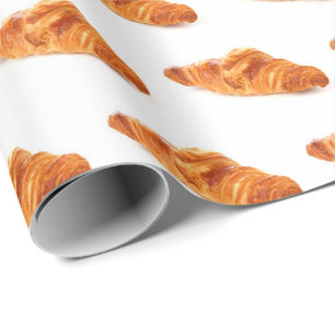 Cadeau Papier d'emballage de croissant, petit pain