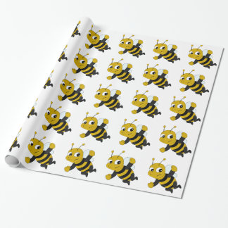 Cadeau Papier d'emballage de dessin animé d'abeille