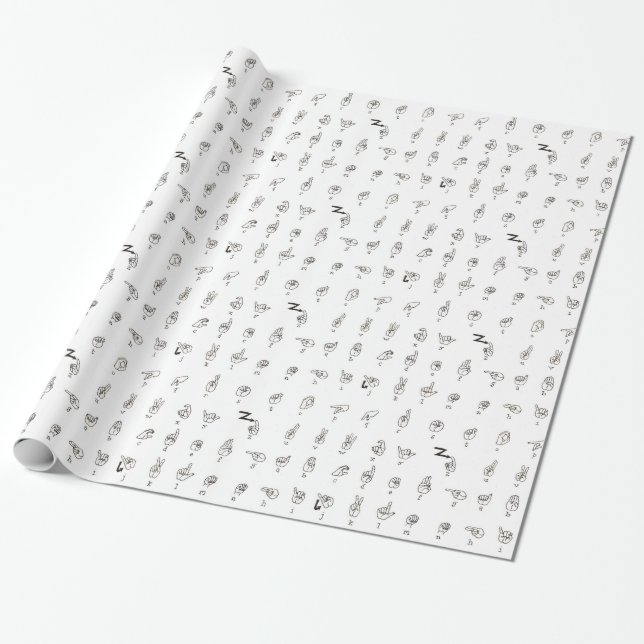 Cadeau Papier d'emballage de diagramme d'ASL (Déroulé)