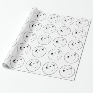 Cadeau Papier d'emballage de dogecoin subtil