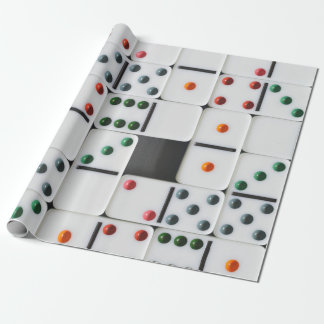 Cadeau Papier d'emballage de domino
