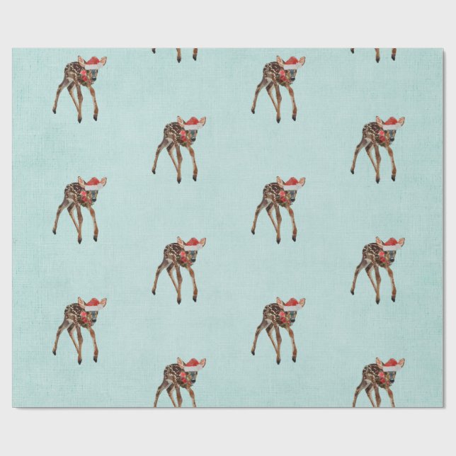 Cadeau Papier d'emballage de FAON DE FÊTE (Plat)