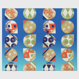 Cadeau Papier d'emballage de fêtes Ornements modernes gra