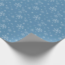 Papier d'emballage de flocon de neige de craie