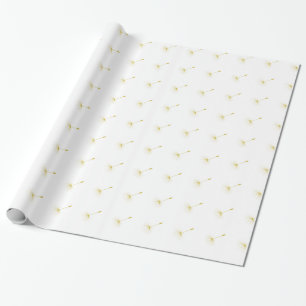 Cadeau Papier d'emballage de flottement de graines jaunes