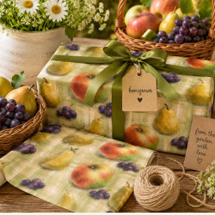 Cadeau Papier d'emballage de fruits de la ferme aux pomme