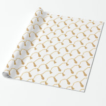 Papier d'emballage de goût or