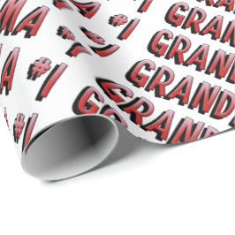 Cadeau Papier d'emballage de grand-maman du numéro un