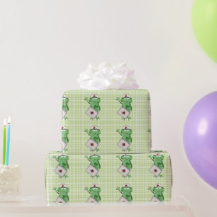 Cadeau Papier d'emballage de grenouille d'infirmière de