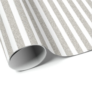 Cadeau Papier d'emballage de gris argenté