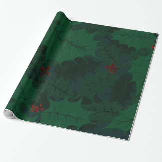 Cadeau Papier d'emballage de houx