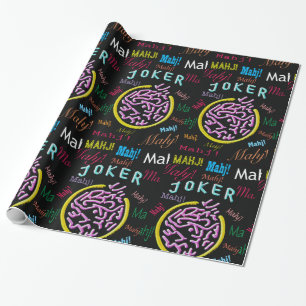 Cadeau Papier d'emballage de joker d'heure-milliampère