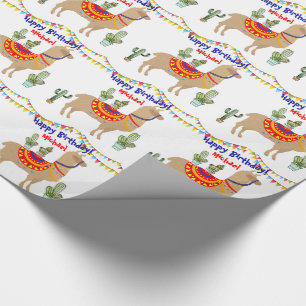 Cadeau papier d'emballage de joyeux anniversaire de