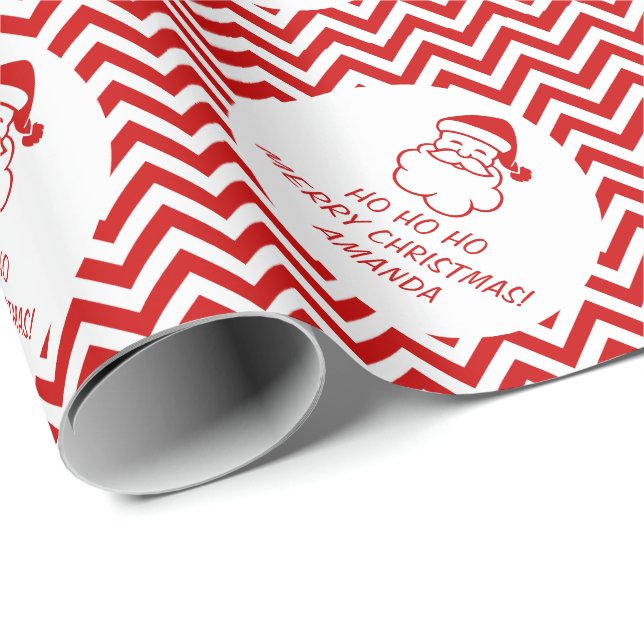 Cadeau Papier d'emballage de Joyeux Noël avec des (Coin rond)