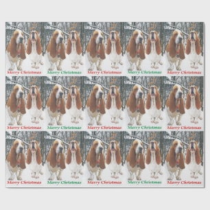 Cadeau Papier d'emballage de Joyeux Noël de Milou Basset