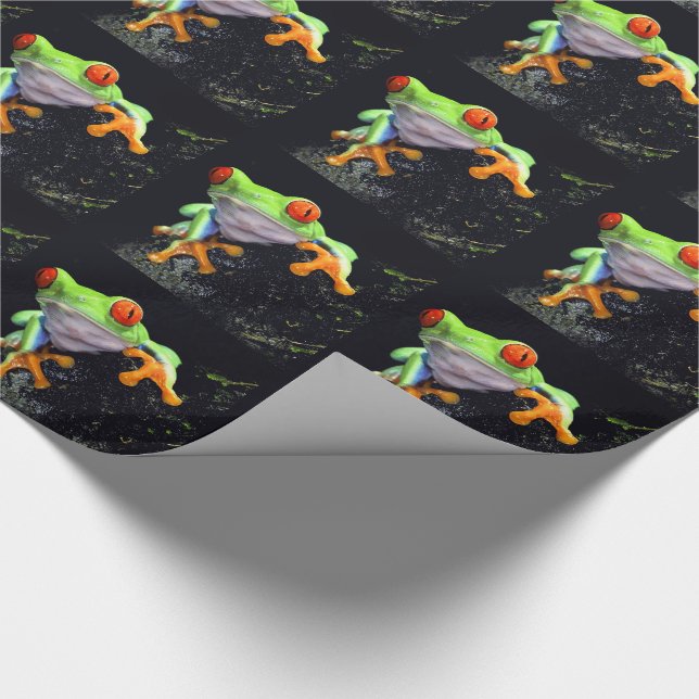 Cadeau Papier d'emballage de la grenouille 3 (Coin)