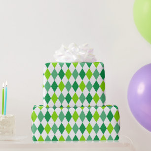 Cadeau Papier d'emballage de la Saint-Patrick Green Diamo