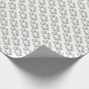 Cadeau Papier d'emballage de laboratoire - copie noire et