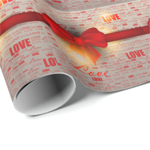 Cadeau Papier d'emballage de l'amour 2