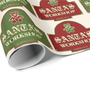 Cadeau Papier d'emballage de l'atelier du Père Noël