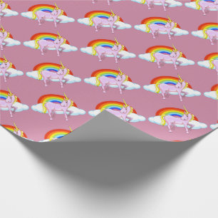 Cadeau Papier d'emballage de licorne