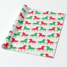 Papier d'emballage de licorne de fête