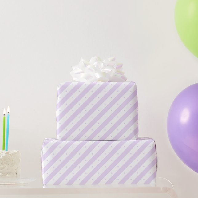 Cadeau Papier d'emballage de mariage à rayures blanches v (Cadeaux de fête)
