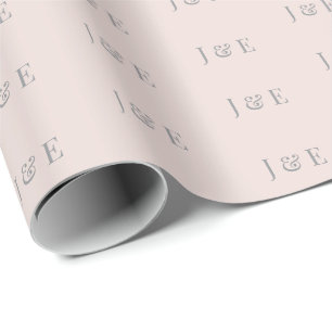 Cadeau Papier d'emballage de mariage minimaliste Douce