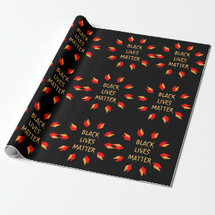 Cadeau Papier d'emballage de matière noire des vies