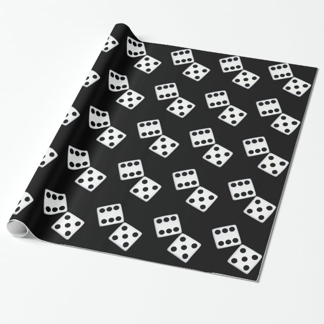 Cadeau Papier d'emballage de matrices blanches (Déroulé)
