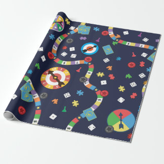 Cadeau Papier d'emballage de motif coloré de jeu de