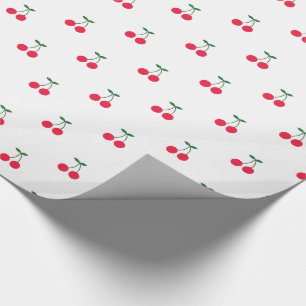 Cadeau Papier d'emballage de motif de merise