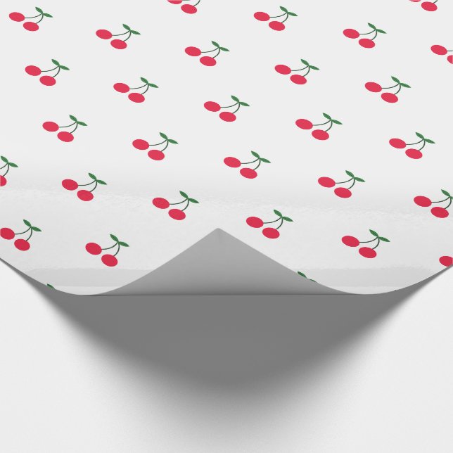 Cadeau Papier d'emballage de motif de merise (Coin)