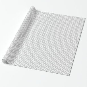 Cadeau Papier d'emballage   de motif gris de chevron