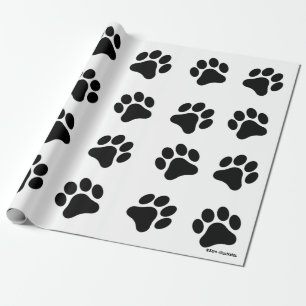 Cadeau Papier d'emballage de motif noir et blanc