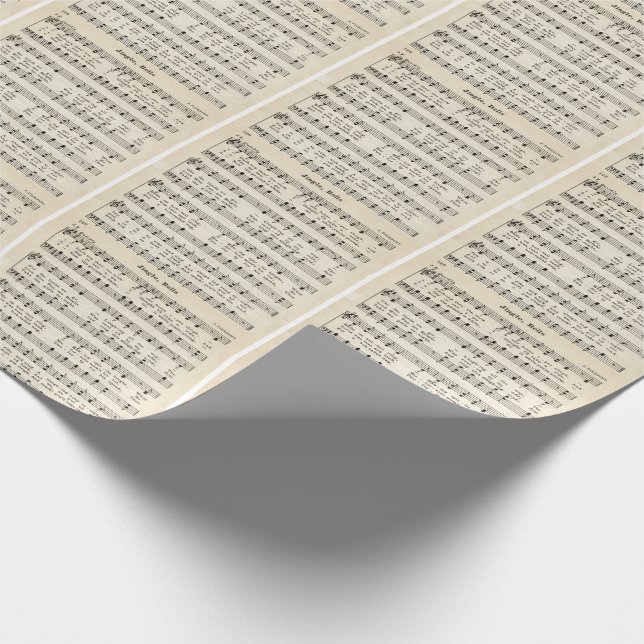 Cadeau Papier d'emballage de musique de feuille de (Coin)