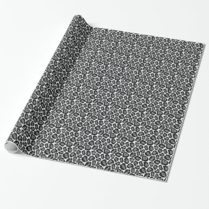 Cadeau Papier d'emballage de neige de motif Girly de