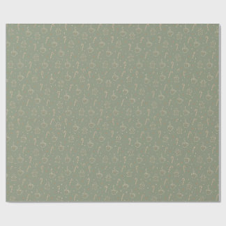 Cadeau Papier d'emballage de Noël au pain d'épice et caca