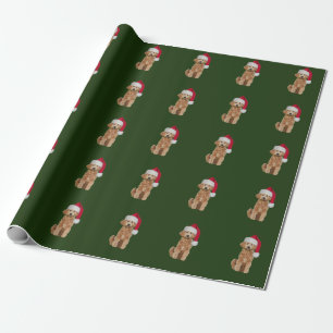 Cadeau Papier d'emballage de Noël avec le griffonnage