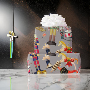 Cadeau Papier d'emballage de Noël Casse-Noisette jouet