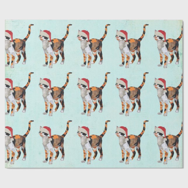 Cadeau Papier d'emballage de NOËL de CALICOT (Plat)