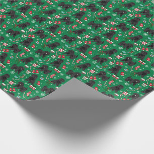 Cadeau Papier d'emballage de Noël de Chien de Chavoodle 
