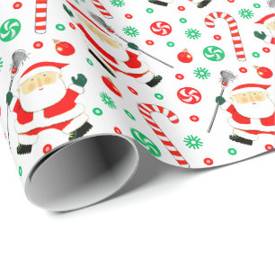 Cadeau Papier d'emballage de Noël de crosse