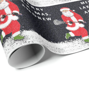 Cadeau Papier d'emballage de Noël de crosse