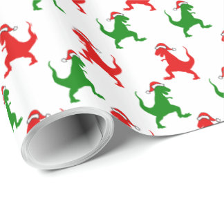 Cadeau Papier d'emballage de Noël de Dino