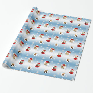 Cadeau Papier d'emballage de Noël de flocon de neige et